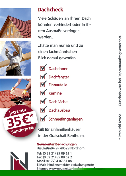 Angebote Neumeister Bedachungen